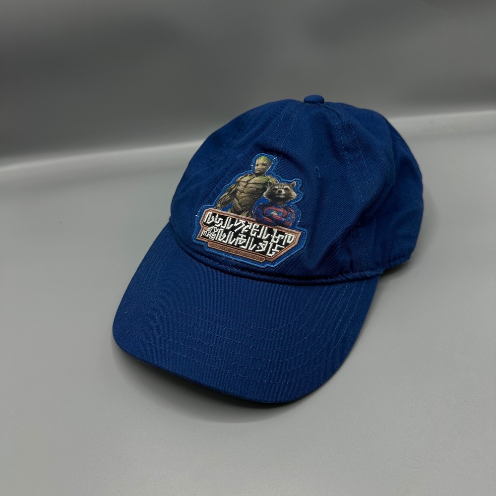 Marvel Guardians of the Galaxy Groot Rocket Raccoon Blue Baseball Cap Hat